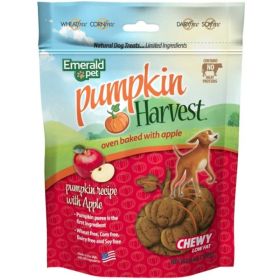 Emerald Pet Pumpkin Harvest Oven Baked Dog Treats with Apple