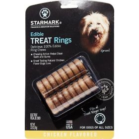 Starmark Edible Treat Rings Chicken Flavor