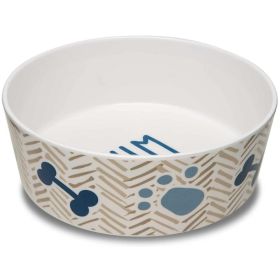 Loving Pets Dolce Moderno Bowl Yum Chevron Design (Option: Large  1 Count)