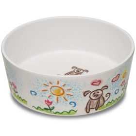 Loving Pets Dolce Moderno Bowl Puppy Forever Design (Option: Large  1 Count)