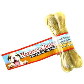 Loving Pets Nature's Choice 100% Natural Rawhide Pressed Bones (Option: 4" Long (1 Bone))