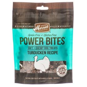 Merrick Power Bites Soft & Chewy Dog Treats (Option: Turducken Recipe  6 oz)