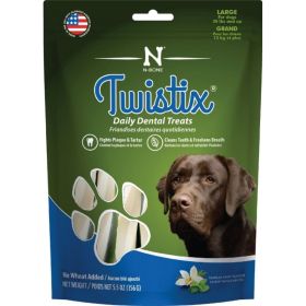 Twistix Wheat Free Dental Dog Treats (Option: Vanilla Mint Flavor  Large  For Dogs 30 lbs & Up  (5.5 oz))